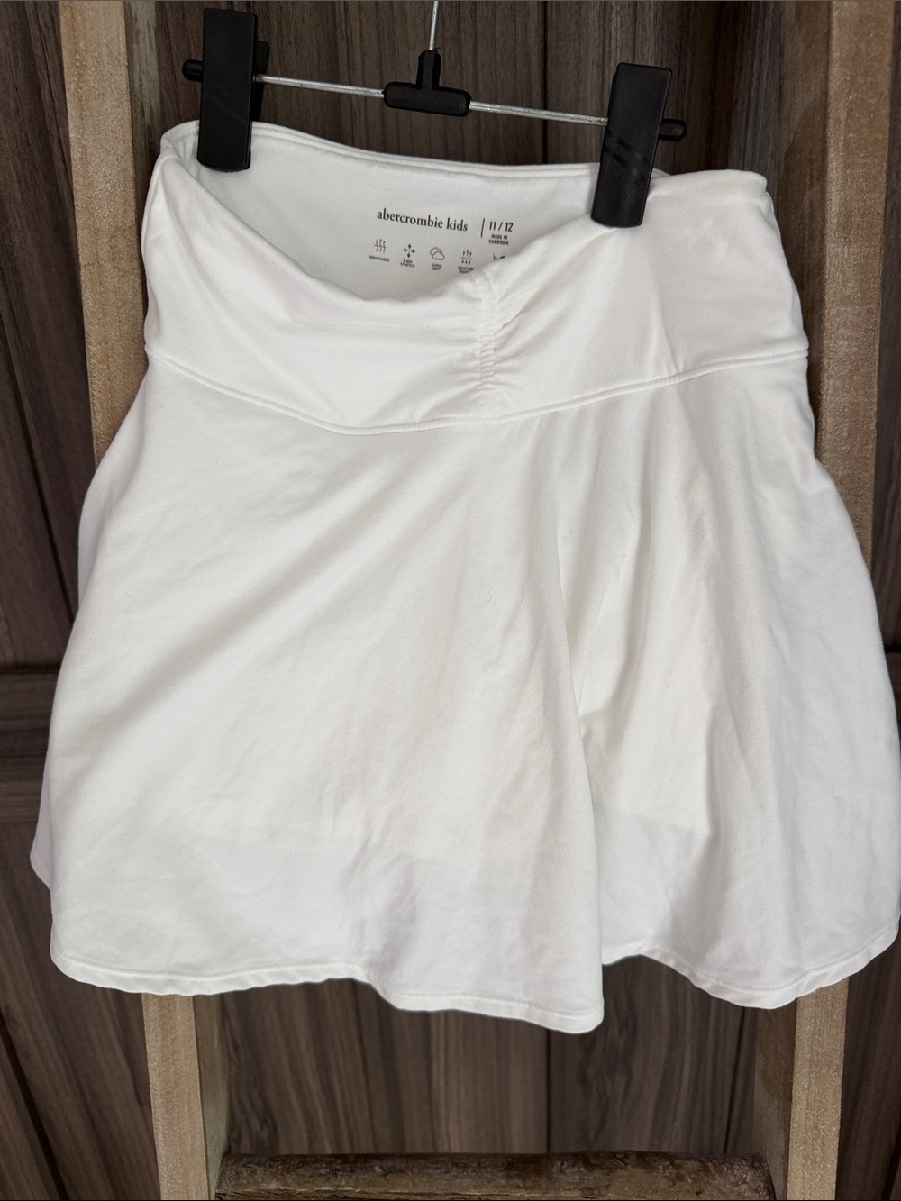 abercrombie kids White Flared Skort